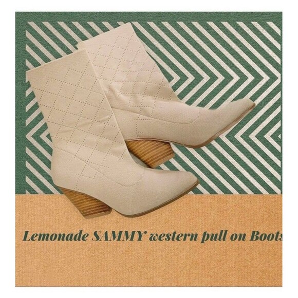 Lemonade Pull On Stretch Western Boots Size 7 - Picture 3 of 5